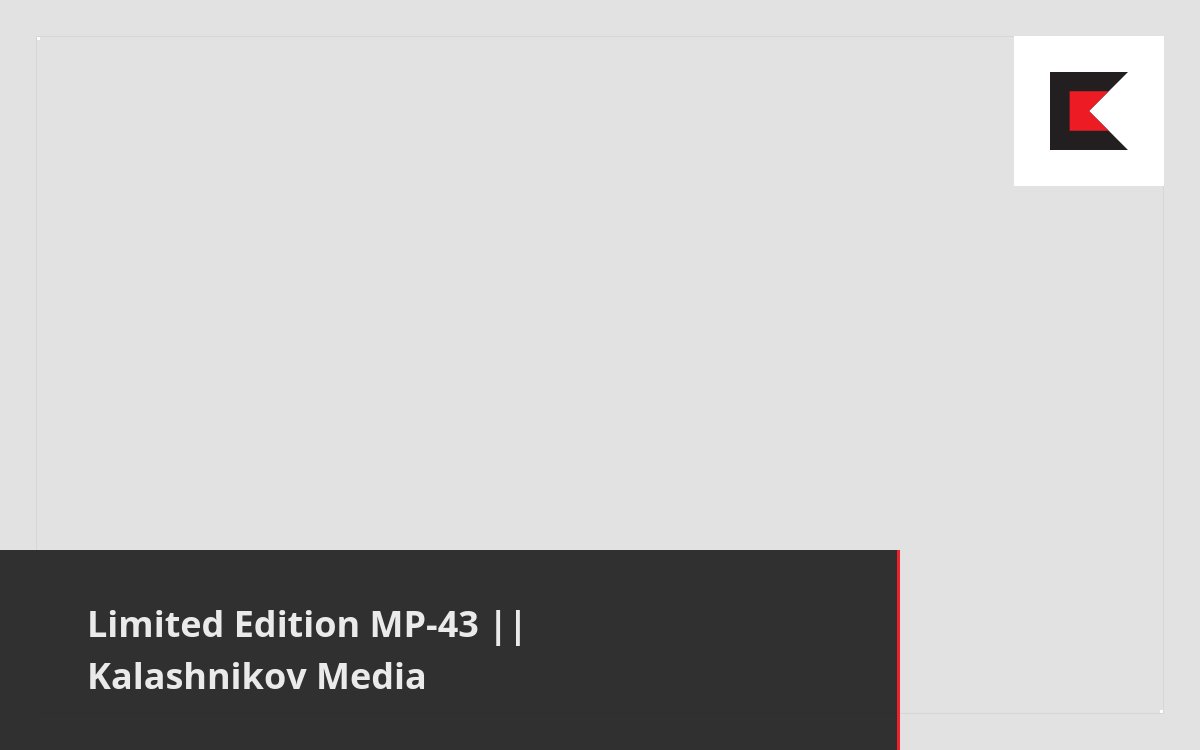 Limited Edition MP-43 || Kalashnikov Media