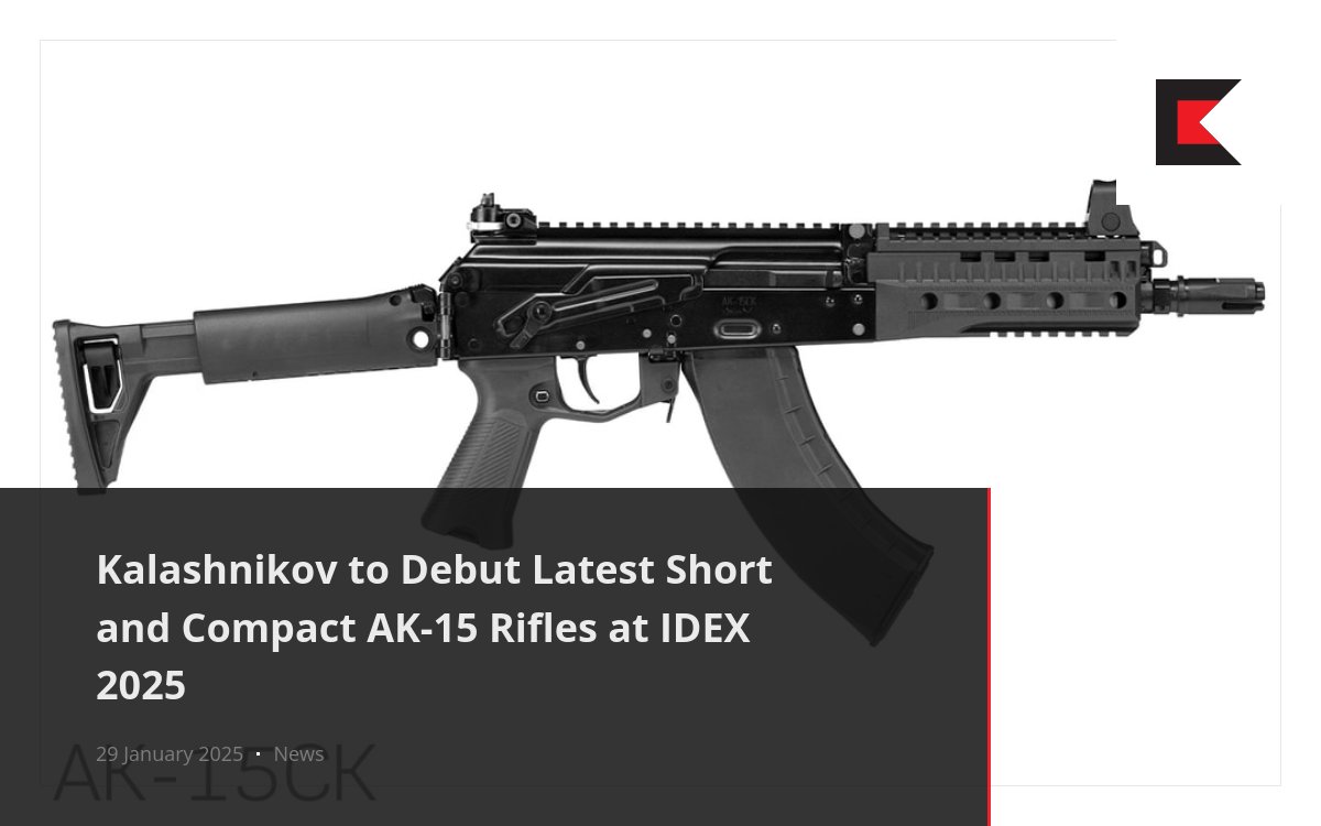 AKR-15  Kalashnikov to Debut Latest Short and Compact AK-15 Rifles at IDEX